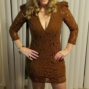 Free People Quarter Sleeve Lace Dress Size Smal